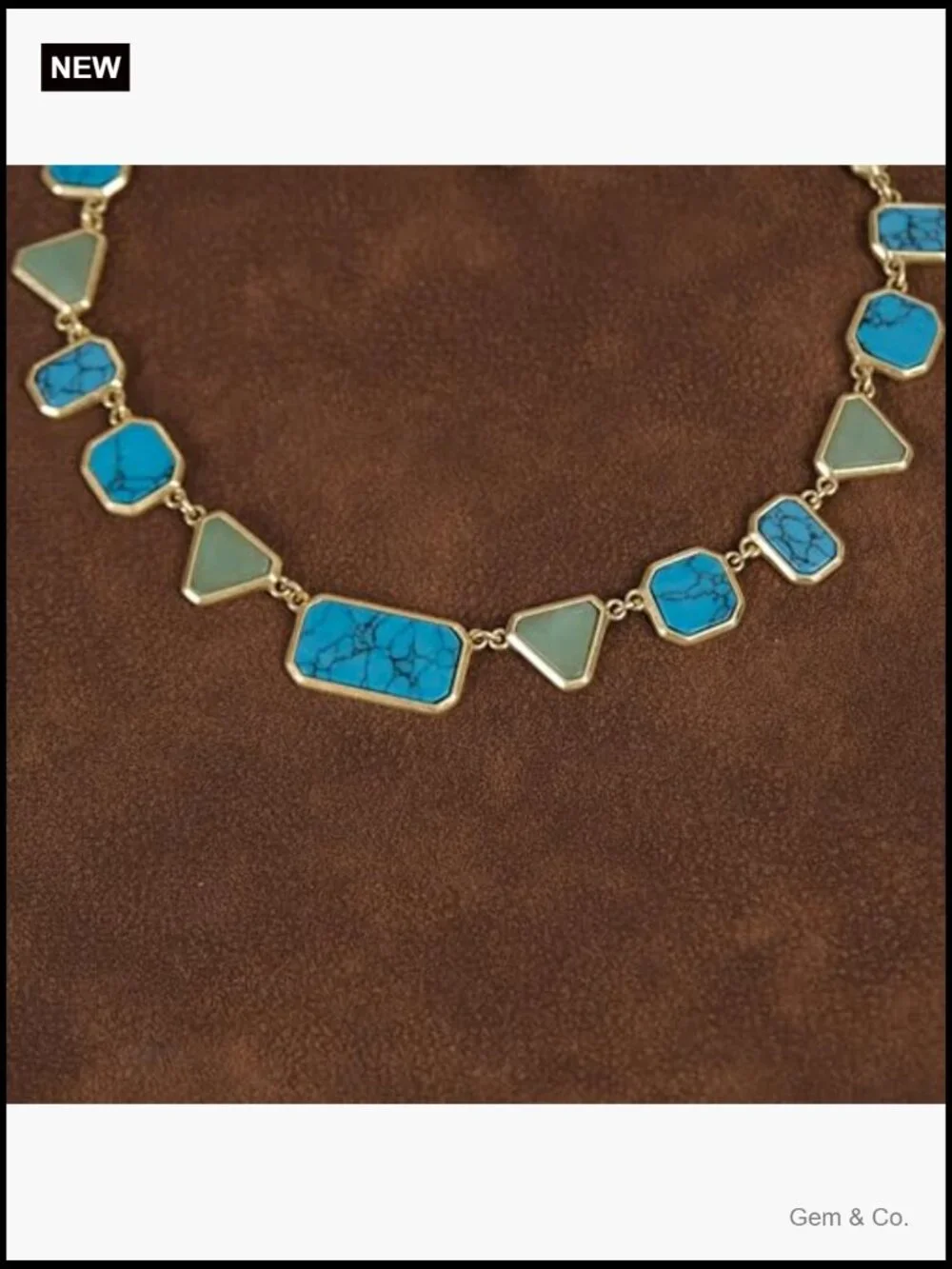 Vintage Turquoise Pendant Necklace - Statement Cowgirl Style